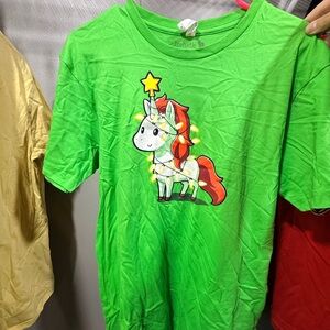 Green TeeTurtle Unicorn T-Shirt